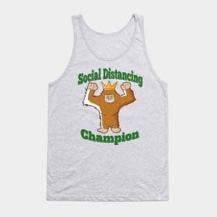 Social Distancing Champion - Big Foot Edition Tank Top